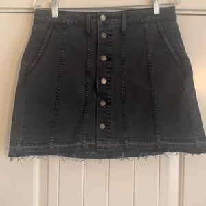 Disclosed Button-Down Denim Skirt